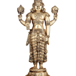 Pure Brass Tirupati Balaji Idol 33.5" | Lord Venkateswara Statue | Superfine Brass with Golden Butter Finish | Divine Presence for Home Temples & Sacred Spaces